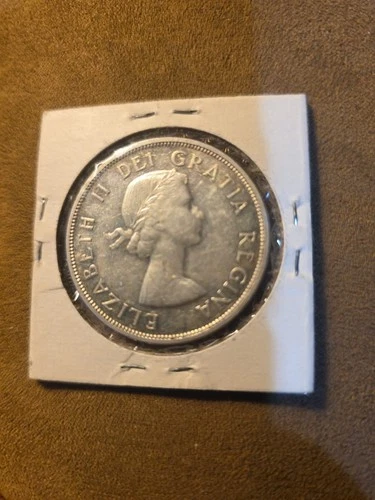 1956 Canada Silver Dollar - Elizabeth II - Nice coin. Low Mintage.     CANAD