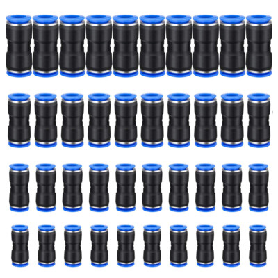 40 Stück gerade Steckverbinder Druckluft Anschluss Armaturen Luftleitung Schnellschlauch