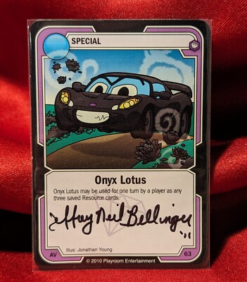 Killer Bunnies and the Ultimate Odyssey: SIGNED Onyx Lotus PROMO CARD Purple