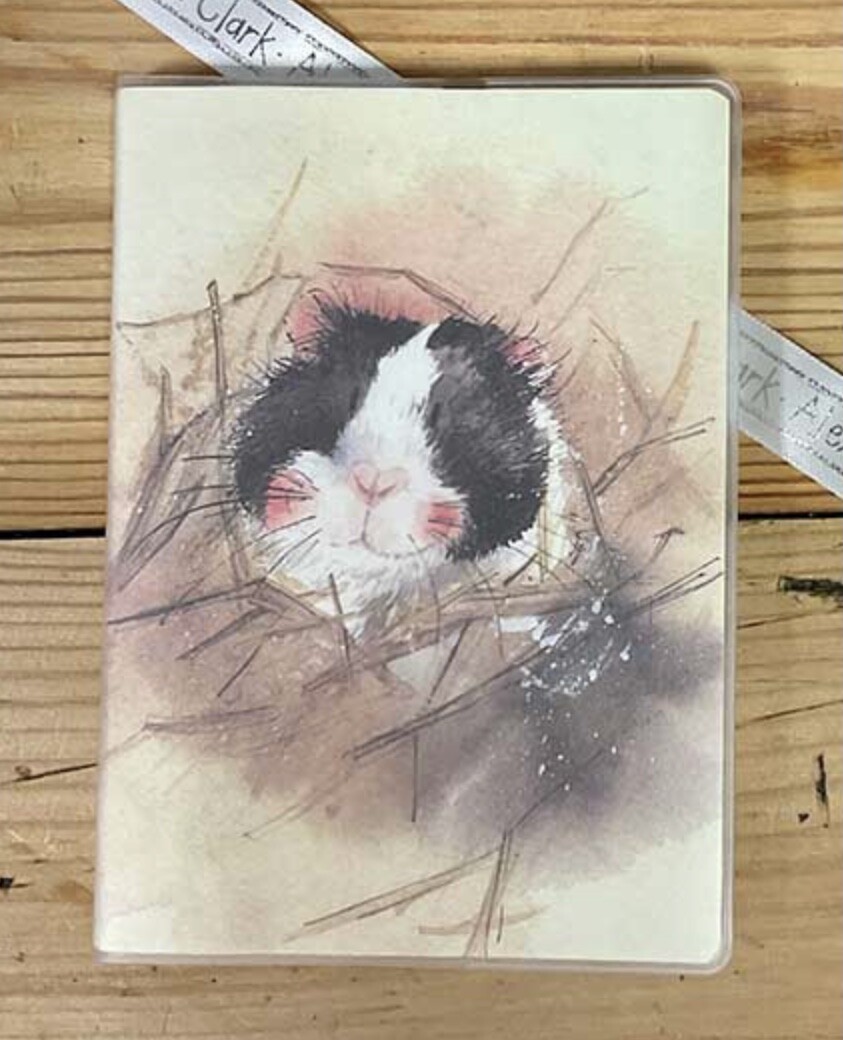 ALEX CLARK SMALL PLASTIC JACKET POCKET NOTEBOOK ~ HAMSTER ~ SEE DESCR