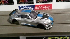 AFX RACING H.O. SCALE SLOT CAR BODY ONLY SHELBY GT500KR SILVER/BLUE
