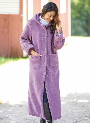 BERBER COAT ~SM PET~ PURPLE~ FULL 