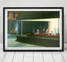 Jack Torrance in Hopper's Nighthawks - Original Collage Artwork