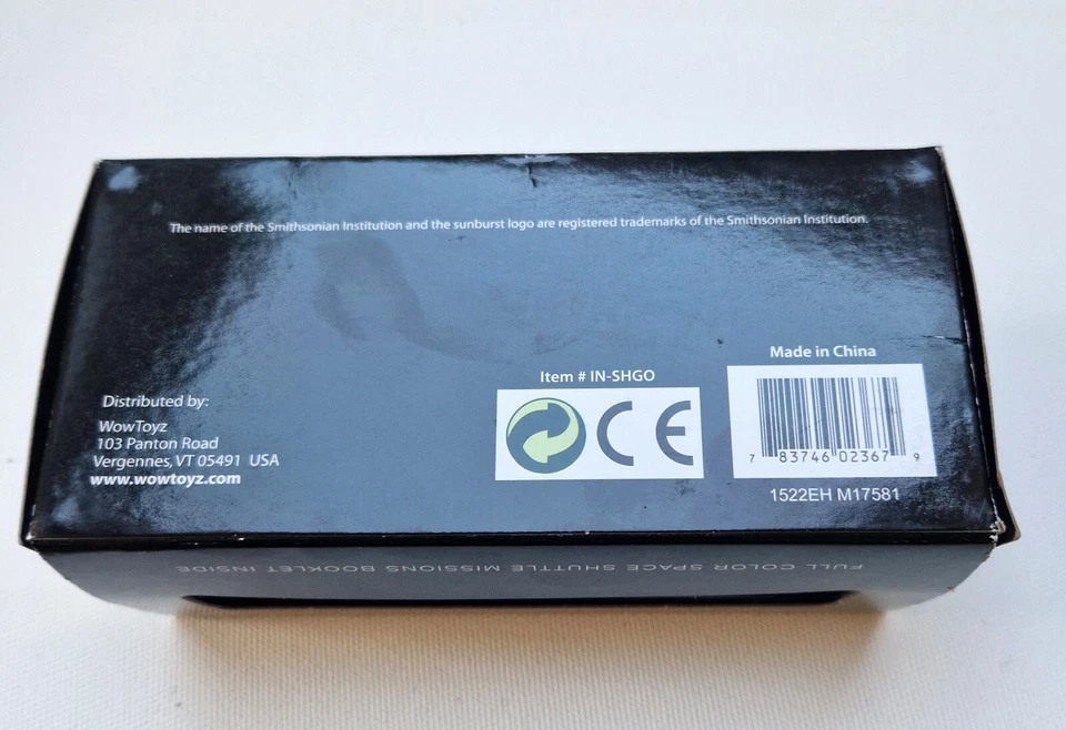 Modelo orbitador transbordador espacial Smithsonian de colección - chapado en oro de 24 quilates - caja Foto 4 de 4