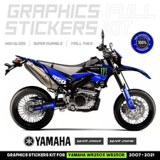 YAMAHA WR250X WR250R Graphics Decal Stickers Full Kit All Years (2008 - 2021)