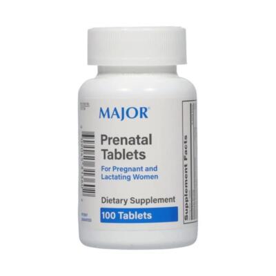 Major Prenatal Tablets - 100 Tablets