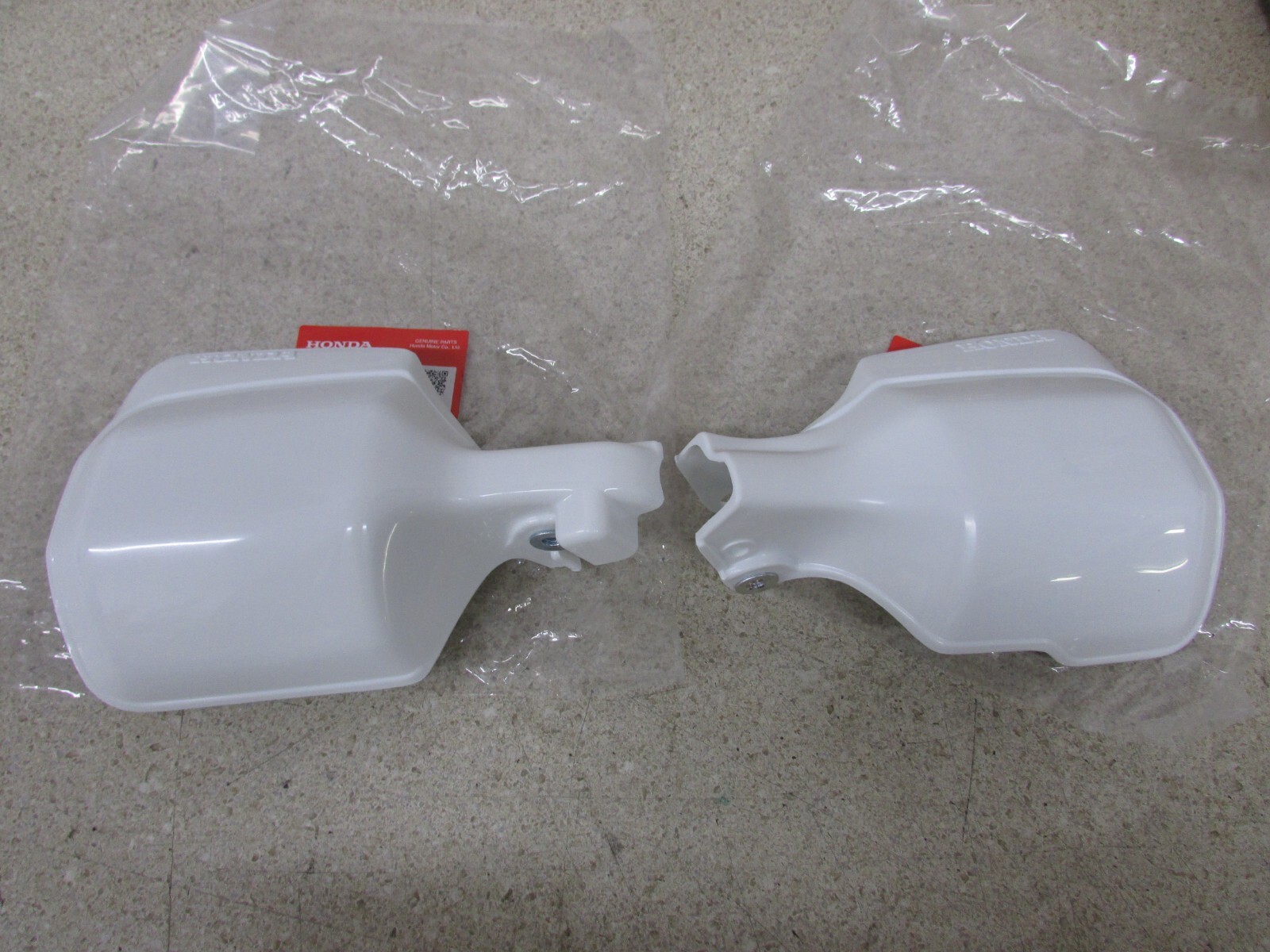 NOS 0924 HONDA XR650L XR 650L OEM LH & RH HANDGUARDS SET ROSS WHITE 9308 eBay