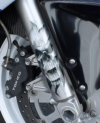 Suzuki GS 550 750 GSXR 600 1000 Intruder Volusia Boulevard C50 C90 FORK SKULLS