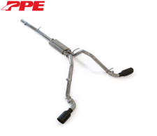 Ppe Polished Dual Exit Cat-back Exhaust Wblack Tips For 09-13 Gm 1500 4.8l5.3l Ppe Polished Dual Exit Cat-back Exhaust Wblack Tips For 09-13 Gm 1500 4.8l5.3l