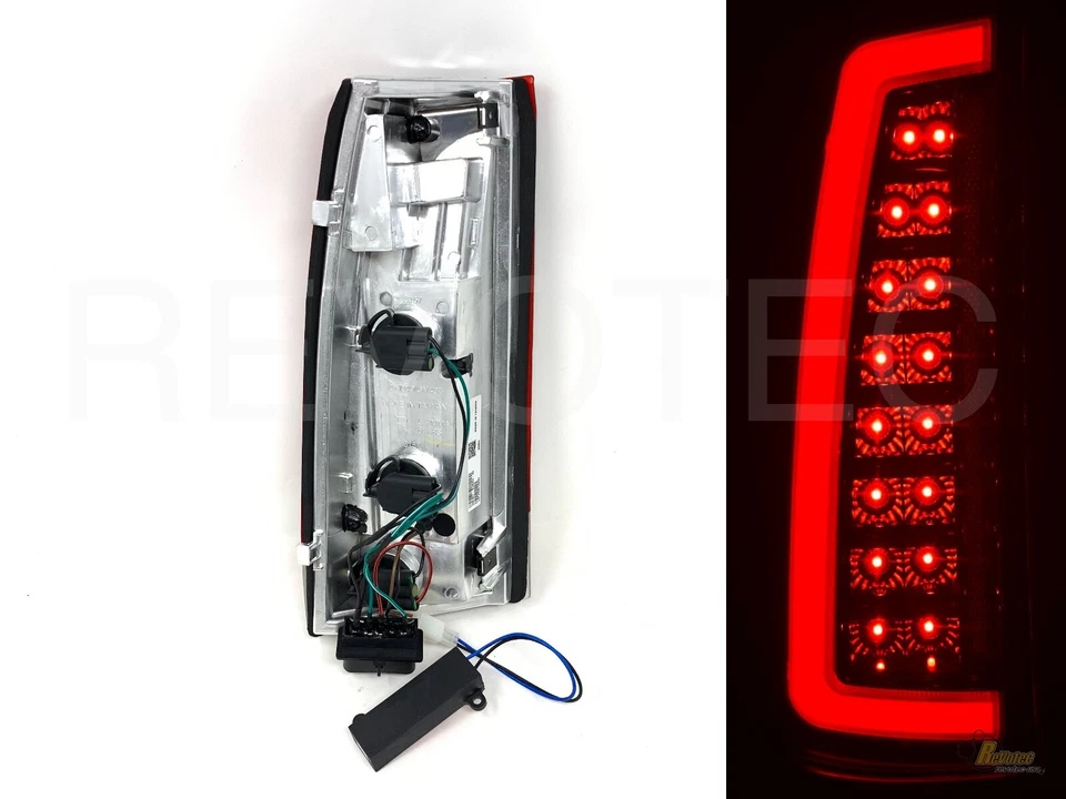 1988 - 1998 雪佛兰 GMC CK 全尺寸皮卡车黑色 LED C-Bar 尾灯 1 双 — 第 3/4 张图片