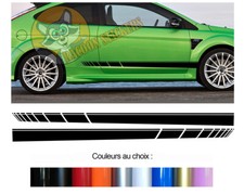 2 X BANDES BAS DE CAISSE POUR FORD FOCUS ST RS DECO PORTIERE STICKER BD573N-17