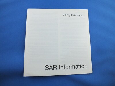 SAR Sony Ericsson Iformation T650i Buch Katalog Reklame Broschüre Anleitung TOP