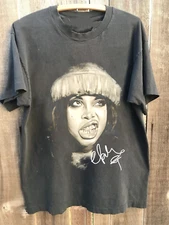 Vtg Erykah Badu Signature Cotton Black Full Size Shirt For Men Women DI102