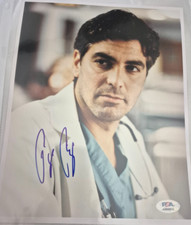 GEORGE CLOONEY SIGNED AUTOGRAPHED 8X10 PHOTO RARE FULL NAME ER BATMAN PSA COA A
