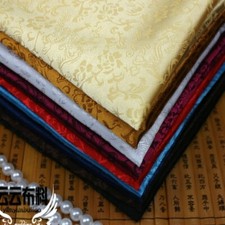 Jacquard Floral Brocade Satin Faux Silk Fabric Chinese Retro Clothes Upholstery
