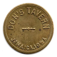 DON’S TAVERN • GOOD FOR $1.00 IN TRADE • JAMAICA, IOWA, IA. • TC-262024