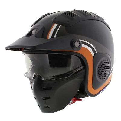 Casque d'essai Shark X-Drak Hister noir mat orange KAO - Taille XS - Photo 1/4
