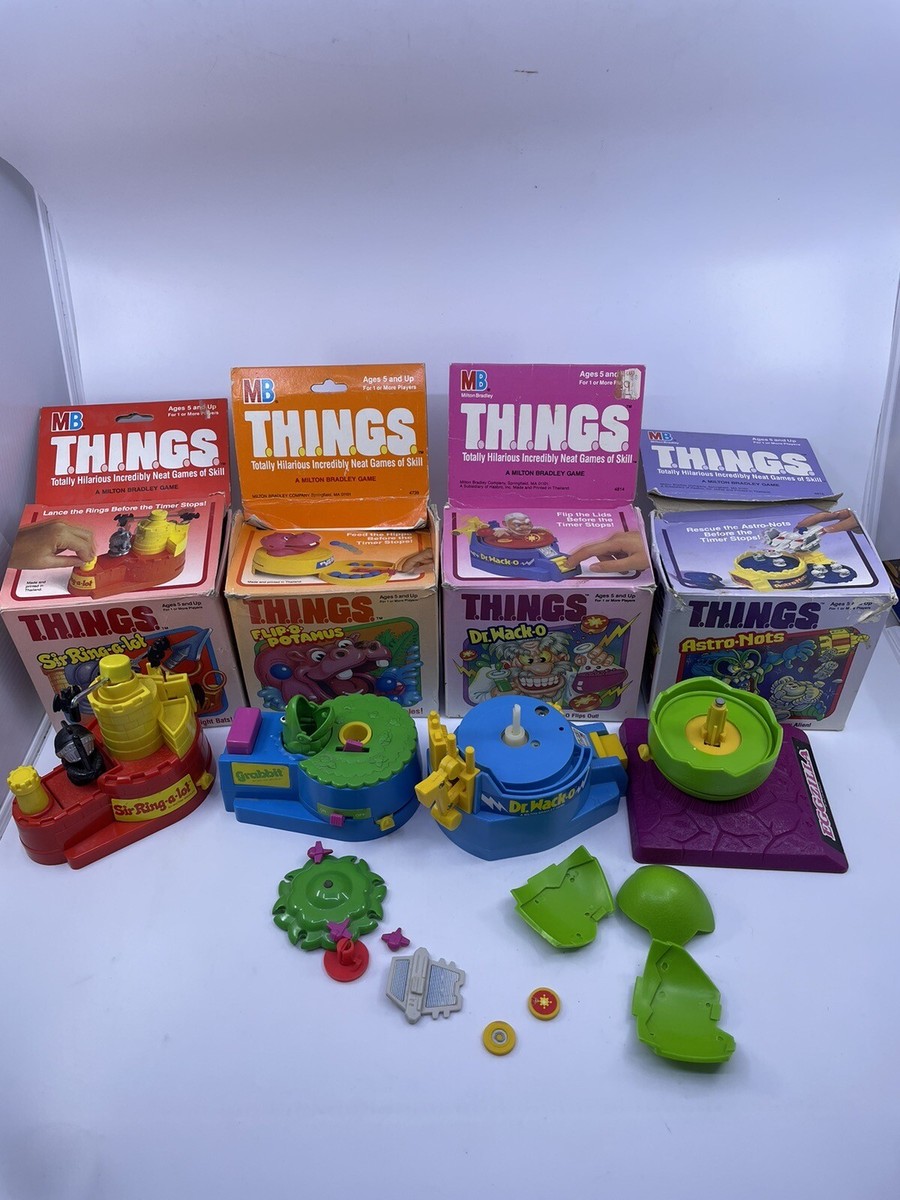 VTG 1986 THINGS Eggzilla Milton Bradley Lot Of 4 Games For Parts
