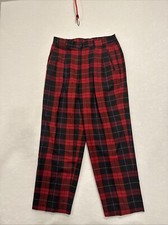 Vintage Potomac Collection Tartan Maxi Pants Red And Striped