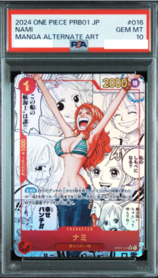 PSA10 Nami OP01-016 Manga Alt Art ONE PIECE The Best Japanese PRB