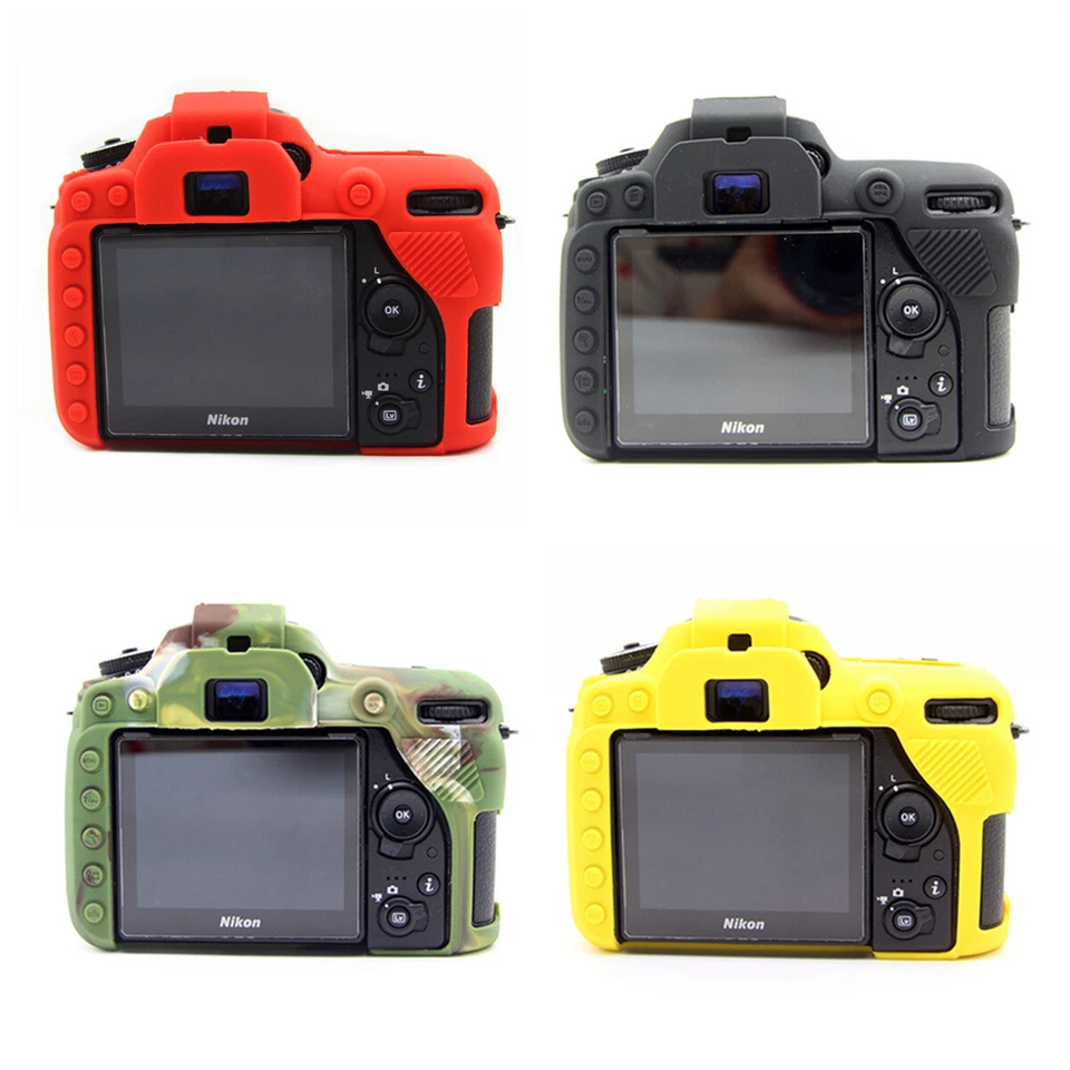 Soft Silicon Rubber Case Cover Body Skin Protector for Nikon D7500 DSLR Cameras - Image 4 of 4
