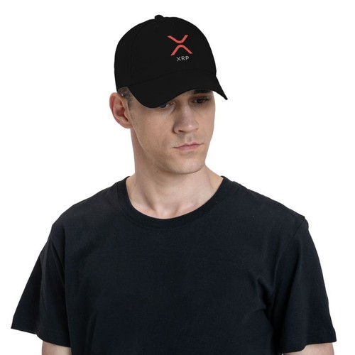 Men Women Classic Ripple XRP Ripple Red Baseball Cap Bitcoin Dad Hat - Picture 4 of 10