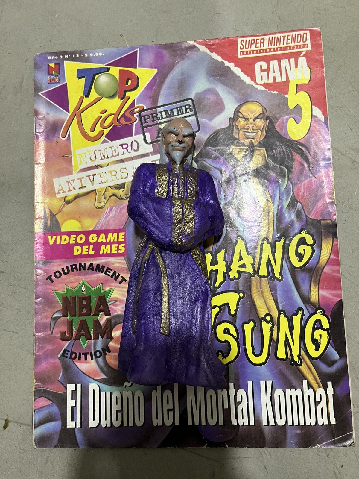 Mortal Kombat Shang Tsung MK3 Top Kids Jocsa Ind. Argentina Antiguo Retro  Vintage Colección