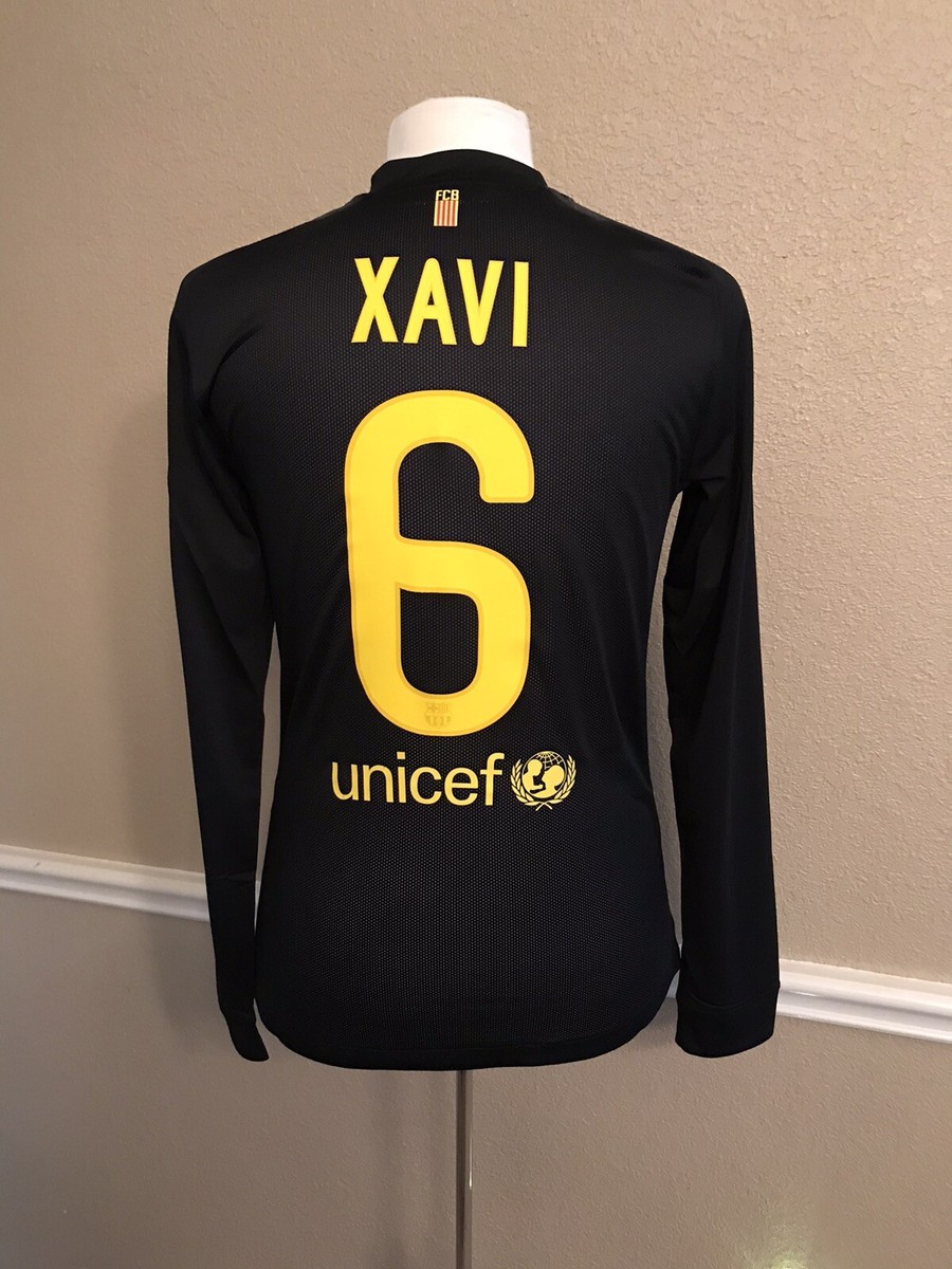 Barcelona Spain Xavi Player Issue Meshed Jersey Md Football Nike
