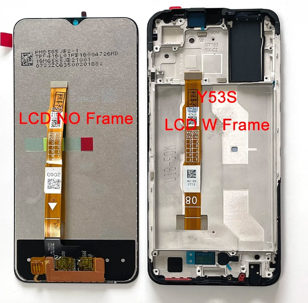 Display LCD E Touch Screen Per Vivo Y33s 4G / Y76 5G - 6,58 Pollici - Con Kit Di Riparazione - Nero