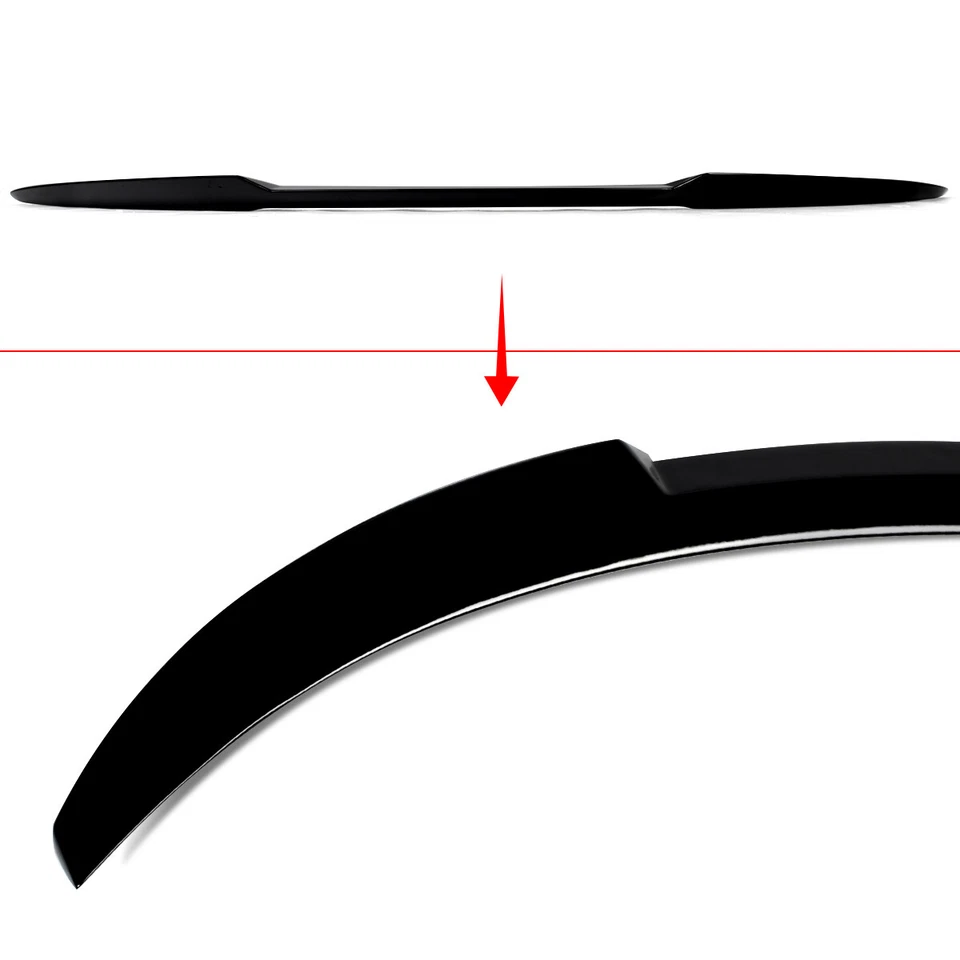 Gloss Black M4 Style Rear Trunk Spoiler Lip ABS For BMW X6 F16 X6M F86 2015-2019 Foto 3 de 4