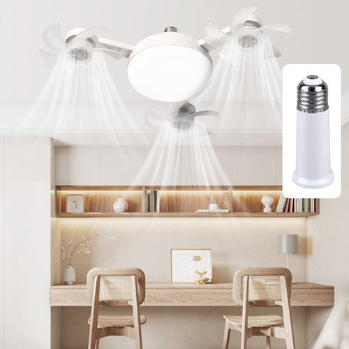 E26/E27 Drone Shape Fan Lights 3 Wind Speeds Plug-In Fan Light for Living Room - Picture 3 of 18