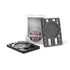 Independent Trucks Skateboard Risers 1/4" Black (Pair) Riser Pads (hard)
