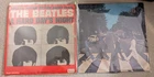 THE BEATLES LP LOT: A Hard Day's Night 1964 UAL / Abbey Road 1969 Import ~ G+