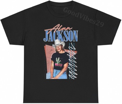 Alan Jackson Vintage Aesthetic USA Country Music T-Shirt S-5XL Men Women Unisex