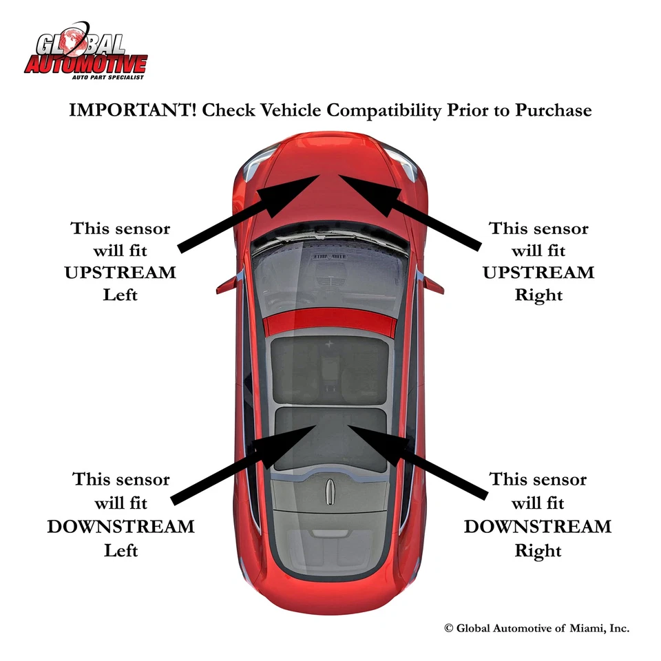 Juego de 4 sensores de oxígeno O2 Mopar para Dodge Challenger SRT V8 2015-2023 6,2 L Foto 3 de 4