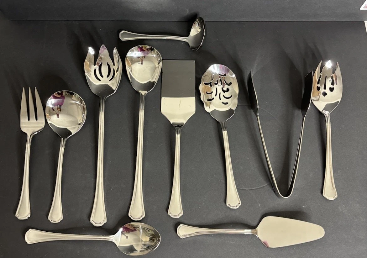 11 Reed & Barton Arlington Newton Serving Utensils Stainless Flatware Set