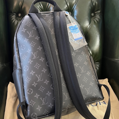 Louis Vuitton Apollo Backpack Black Monogram Coated Canvas Leather Louis Vuitton Apollo Backpack Black Monogram Coated Canvas Leather