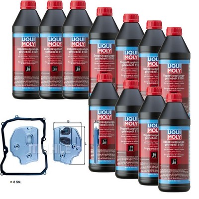 11 L LIQUI MOLY Getriebeöl 8100 MAHLE Getriebeölfilter für VW Touran 2.0