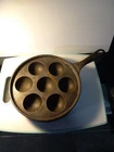 Vintage Griswold 962 A No 32 Cast Iron Aebleskiver Cake Pan Skillet Made In USA