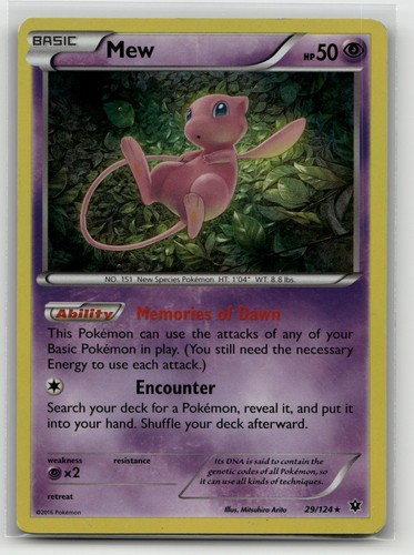 Mew - Fates Collide 29/124 - Rare - MP - Holo Pokemon