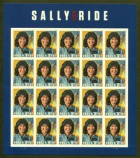 U.S. Sc# 5283, Space - Astronaut Sally Ride, Pane/20, VF MNH No Faults, SCV: $25
