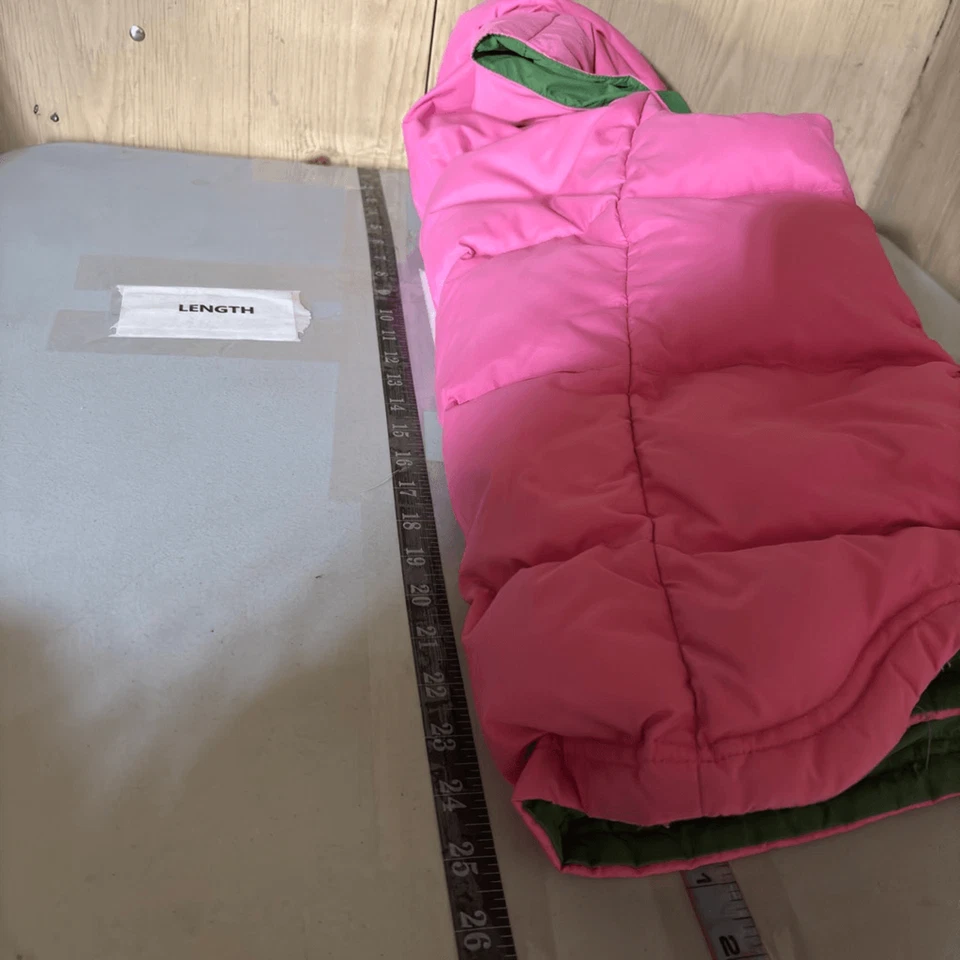 J Crew Snap Button & Zip Insulated Gorpcore Down Filled Puffer Vest Pink Medium - Image 4 of 4