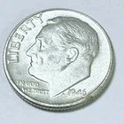 1946 Roosevelt Dime 90% Silver 10C Circulated Coin #6017