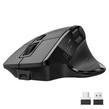 Wireless Mouse for Laptop, Bluetooth Computer Mouse Ergonomic for 4 Devices 2...