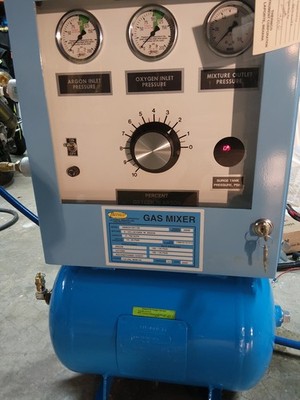Thermco Gas Mixer 8505OA10X1100 Ar/O2 0-10% 750CFH Typical Mix for GMAW of SS