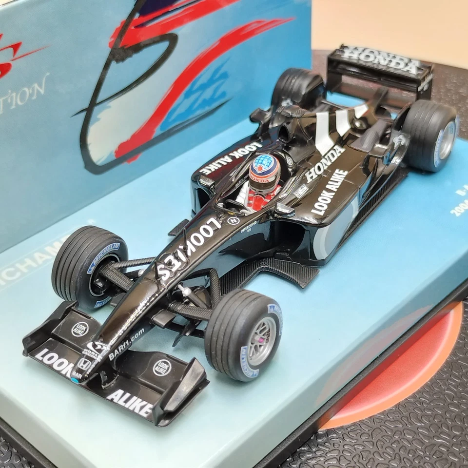 MINICHAMPS 1/43 BAR Honda 2004 Concept Car Takuma Sato Black 518034399 - Image 2 of 4