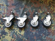 4x Ersatz R&auml;der f&uuml;r den Bundeswehr An&auml;sthesie/OP /Verbandswagen Maquet