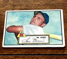 1952 Topps #40 Irv Noren Washington Senators BLACKBACK