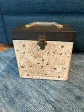 Platter Pak Type 45 RPM Record Carrying Case Holder "Gold Atomic" Vintage 60's