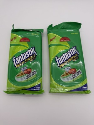 Fantastik Multi Surface Wipes 30 Sealed New Discontinued Rare 2 pack